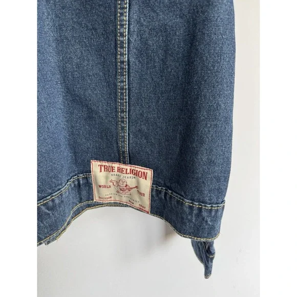 True Religion‎ Men's Jesse Denim Trucker Jacket Medium Wash Size Medium NEW $159